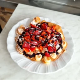 Vegane Bubble Waffel